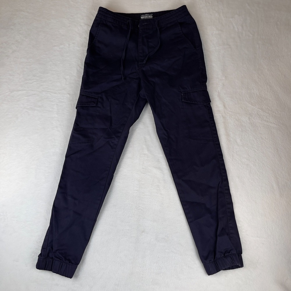 MatchStick Cargo Joggers Pants Mens Purple Hiking Tactical Pockets‎